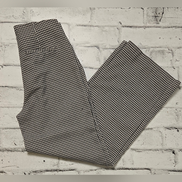 Ricki’s Houndstooth Dress Pants Women’s Size 2 Side Zip Classic Wide Leg - Picture 2 of 13